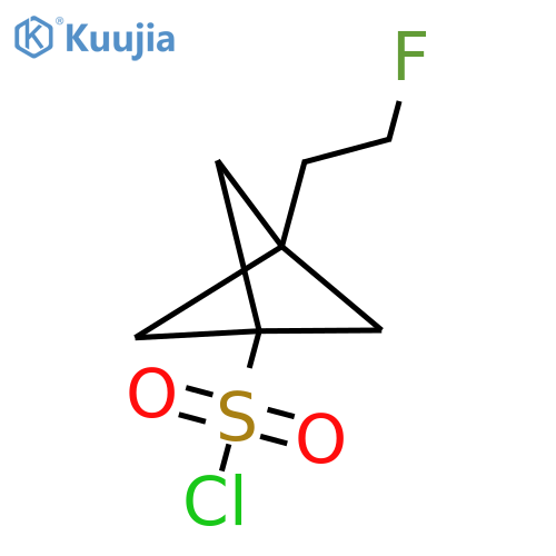 3-(2-Fluoroethyl)bicyclo[1.1.1]pentane-1-sulfonyl chloride structure
