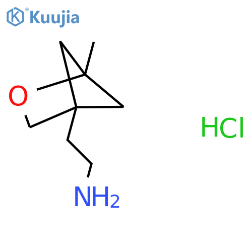 2-(1-Methyl-2-oxabicyclo[2.1.1]hexan-4-yl)ethanamine;hydrochloride structure