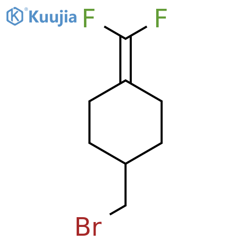 1-(Bromomethyl)-4-(difluoromethylidene)cyclohexane structure