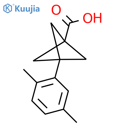 3-(2,5-Dimethylphenyl)bicyclo[1.1.1]pentane-1-carboxylic acid structure