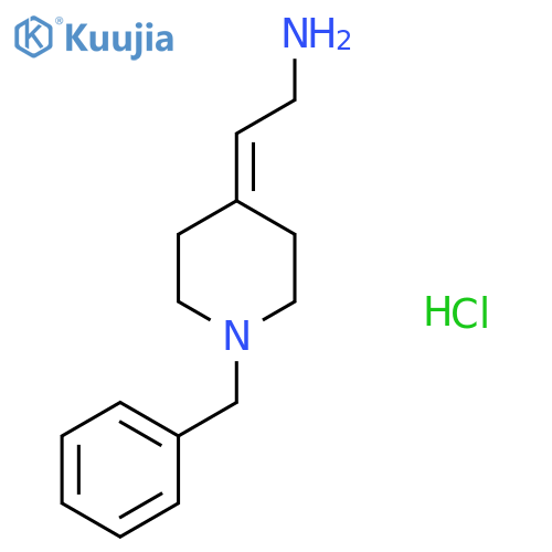 2-(1-Benzylpiperidin-4-ylidene)ethanamine;hydrochloride structure