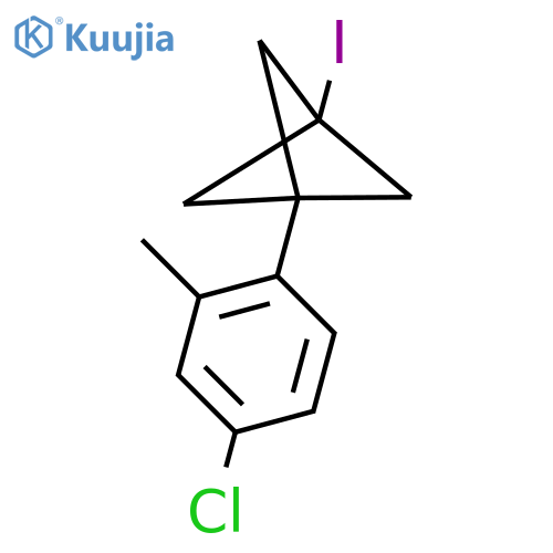 1-(4-Chloro-2-methylphenyl)-3-iodobicyclo[1.1.1]pentane structure