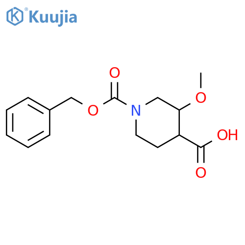 1,4-Piperidinedicarboxylic acid, 3-methoxy-, 1-(phenylmethyl) ester structure