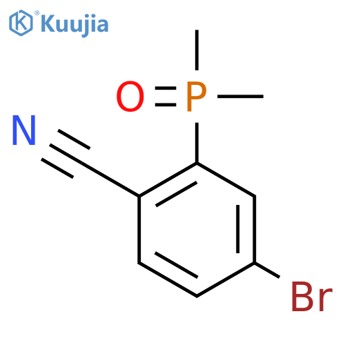 4-Bromo-2-dimethylphosphorylbenzonitrile structure