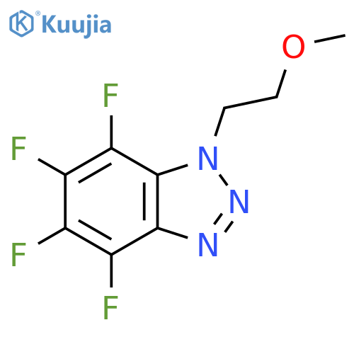 4,5,6,7-tetrafluoro-1-(2-methoxyethyl)-1H-1,2,3-benzotriazole structure