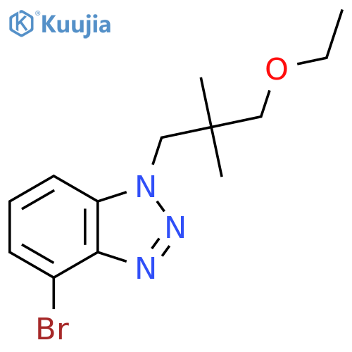 4-bromo-1-(3-ethoxy-2,2-dimethylpropyl)-1H-1,2,3-benzotriazole structure
