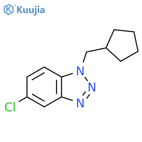 5-chloro-1-(cyclopentylmethyl)-1H-1,2,3-benzotriazole structure