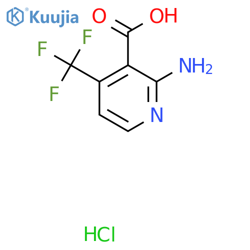 2-Amino-4-(trifluoromethyl)pyridine-3-carboxylic acid;hydrochloride structure