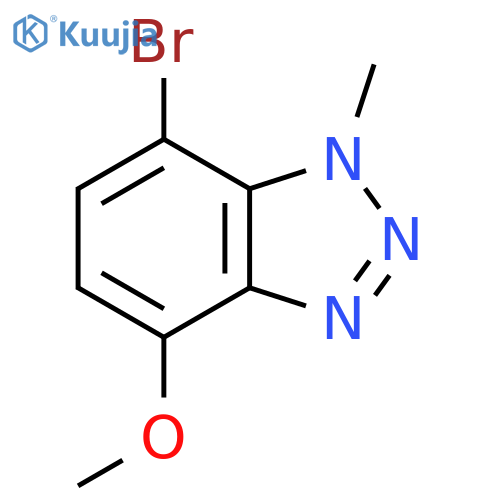 7-bromo-4-methoxy-1-methyl-1H-1,2,3-benzotriazole structure
