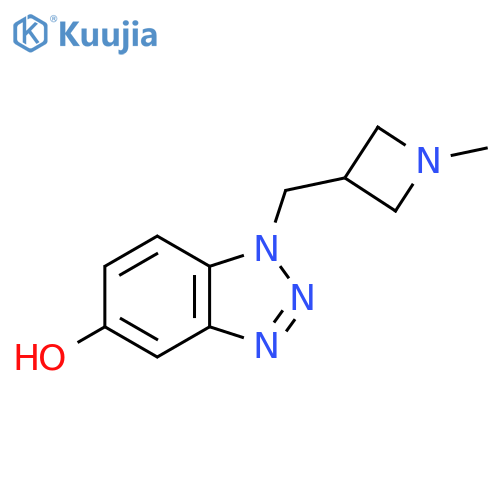 1-[(1-methylazetidin-3-yl)methyl]-1H-1,2,3-benzotriazol-5-ol structure