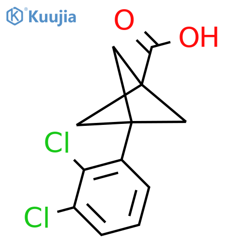 3-(2,3-Dichlorophenyl)bicyclo[1.1.1]pentane-1-carboxylic acid structure