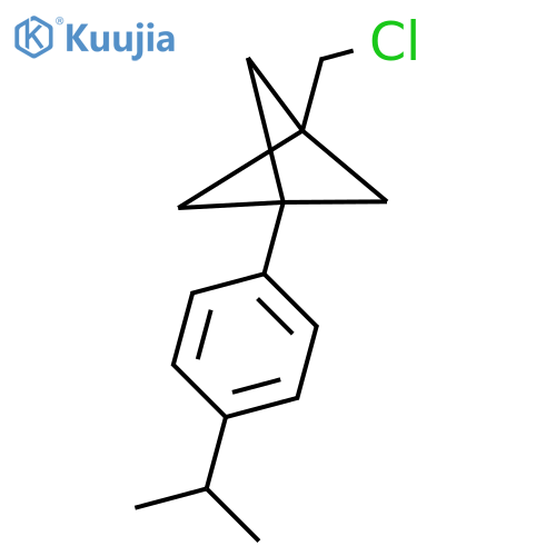 1-(Chloromethyl)-3-(4-propan-2-ylphenyl)bicyclo[1.1.1]pentane structure