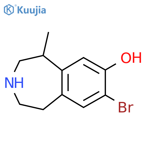 8-bromo-5-methyl-2,3,4,5-tetrahydro-1H-3-benzazepin-7-ol structure