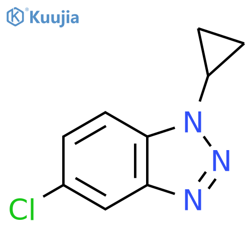 5-chloro-1-cyclopropyl-1H-1,2,3-benzotriazole structure