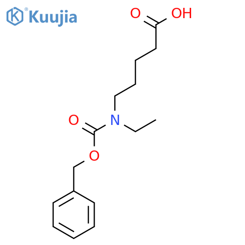 5-{[(Benzyloxy)carbonyl](ethyl)amino}pentanoic acid structure