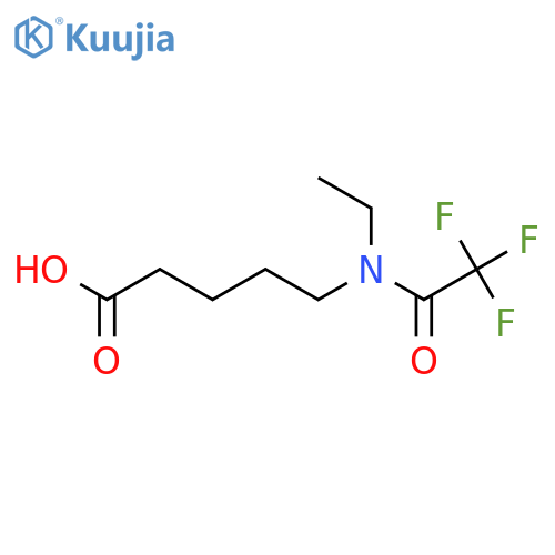 5-(N-ethyl-2,2,2-trifluoroacetamido)pentanoic acid structure