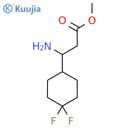Methyl 3-amino-3-(4,4-difluorocyclohexyl)propanoate structure
