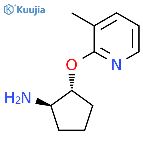 (1R,2R)-2-[(3-methylpyridin-2-yl)oxy]cyclopentan-1-amine structure
