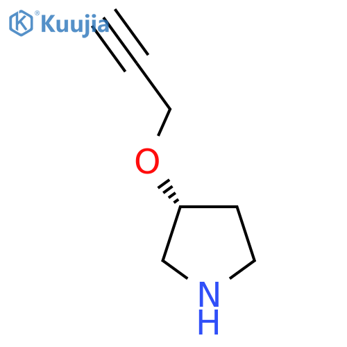 (3R)-3-(prop-2-yn-1-yloxy)pyrrolidine structure