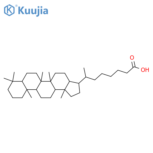29-(4-Carboxybutyl)hopane; (17αH,21βH,22S)-form structure