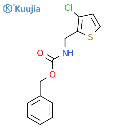 benzyl N-[(3-chlorothiophen-2-yl)methyl]carbamate structure