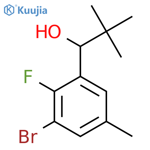 1-(3-Bromo-2-fluoro-5-methylphenyl)-2,2-dimethylpropan-1-ol structure