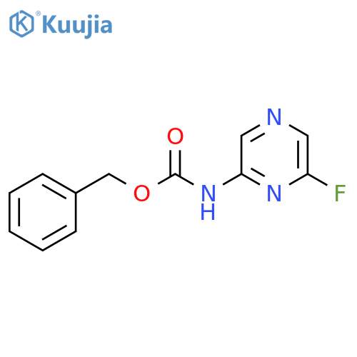 benzyl N-(6-fluoropyrazin-2-yl)carbamate structure