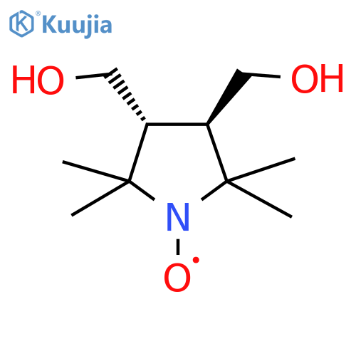 trans-3,4-Bis(hydroxymethyl)-2,2,5,5-tetramethylpyrrolidin-1-yloxyl structure