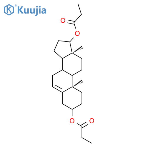 Androst-5-ene-3,17-diol,dipropanoate, (3b,17b)- (9CI) structure