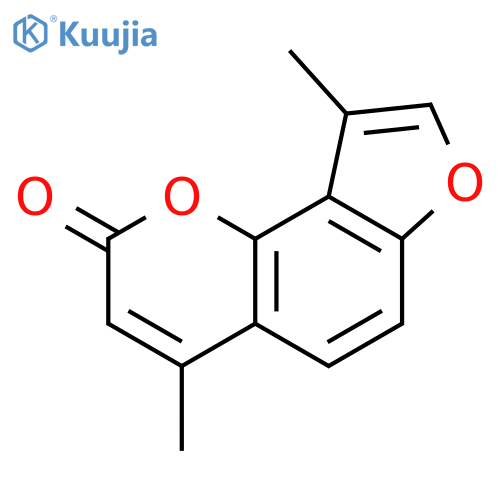 2H-Furo[2,3-h]-1-benzopyran-2-one,4,9-dimethyl- structure