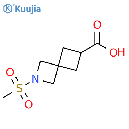 2-methylsulfonyl-2-azaspiro[3.3]heptane-6-carboxylic acid structure