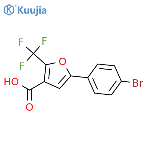 3-Furancarboxylic acid,5-(4-bromophenyl)-2-(trifluoromethyl)- structure
