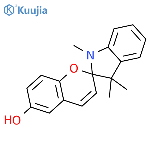Spiro[2H-1-benzopyran-2,2'-[2H]indol]-6-ol,1',3'-dihydro-1',3',3'-trimethyl- structure