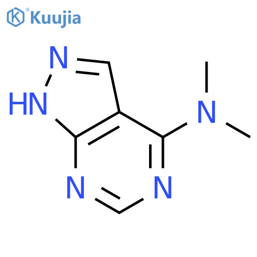 1H-Pyrazolo[3,4-d]pyrimidin-4-amine,N,N-dimethyl- structure