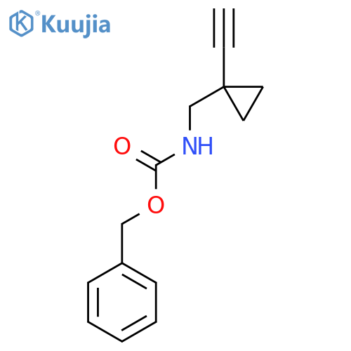benzyl N-[(1-ethynylcyclopropyl)methyl]carbamate structure