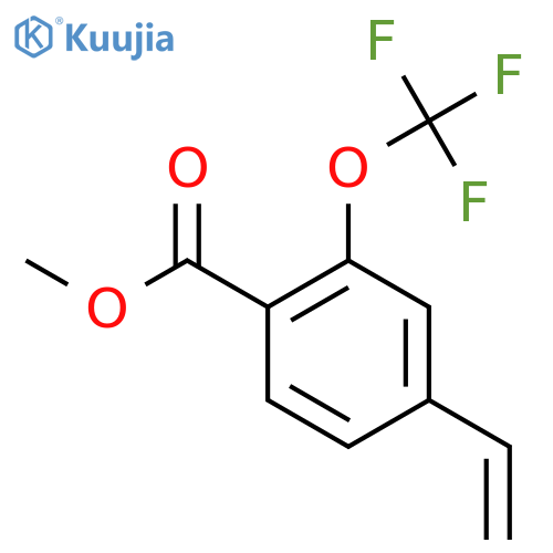 2-Trifluoromethoxy-4-vinylbenzoic acid methyl ester structure