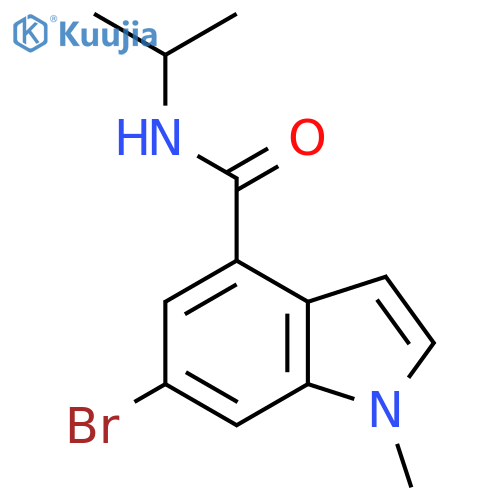 6-Bromo-1-methyl-1H-indole-4-carboxylic acid isopropylamide structure