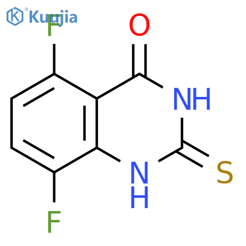 4(1H)-Quinazolinone, 5,8-difluoro-2,3-dihydro-2-thioxo- structure