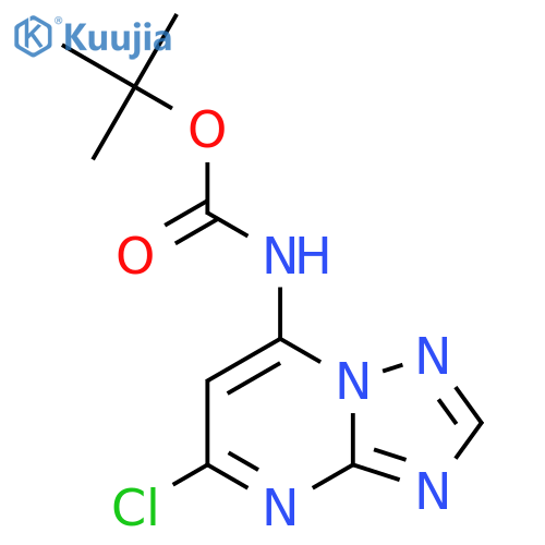 tert-butyl N-{5-chloro-[1,2,4]triazolo[1,5-a]pyrimidin-7-yl}carbamate structure