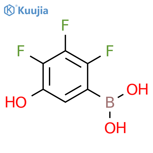 (2,3,4-Trifluoro-5-hydroxyphenyl)boronic Acid structure