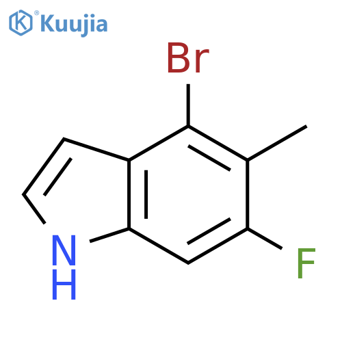 4-Bromo-6-fluoro-5-methylindole structure