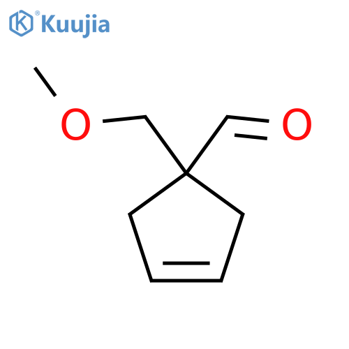 1-(Methoxymethyl)cyclopent-3-ene-1-carbaldehyde structure