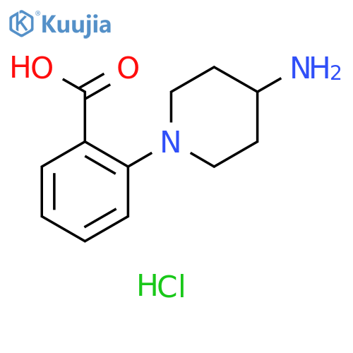 2-(4-aminopiperidin-1-yl)benzoic acid dihydrochloride structure