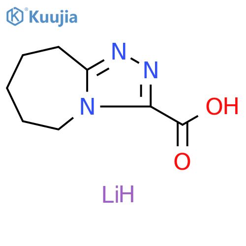 5H-1,2,4-Triazolo[4,3-a]azepine-3-carboxylic acid, 6,7,8,9-tetrahydro-, lithium salt (1:1) structure