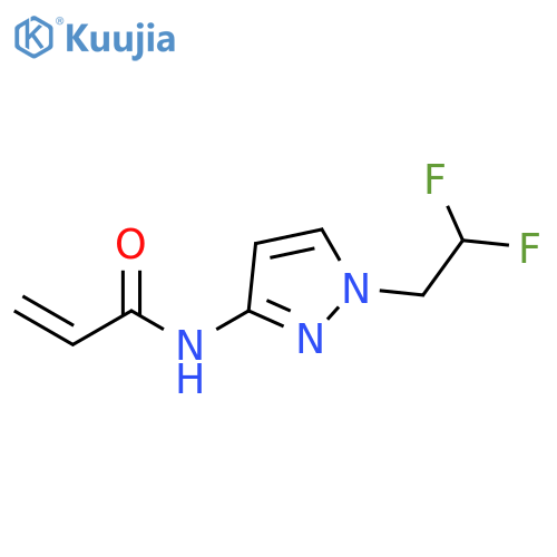 N-[1-(2,2-Difluoroethyl)-1H-pyrazol-3-yl]-2-propenamide structure