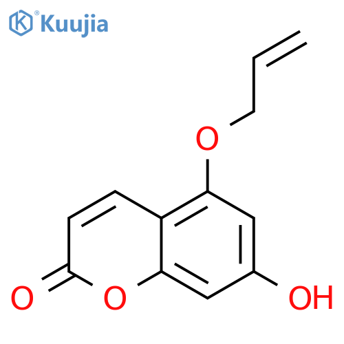2H-1-Benzopyran-2-one,7-hydroxy-5-(2-propen-1-yloxy)- structure
