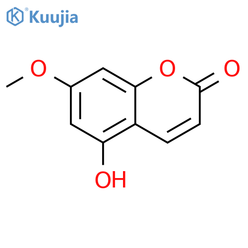 2H-1-Benzopyran-2-one,5-hydroxy-7-methoxy- structure