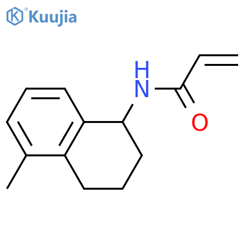 N-(5-methyl-1,2,3,4-tetrahydronaphthalen-1-yl)prop-2-enamide structure