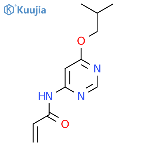 N-6-(2-methylpropoxy)pyrimidin-4-ylprop-2-enamide structure