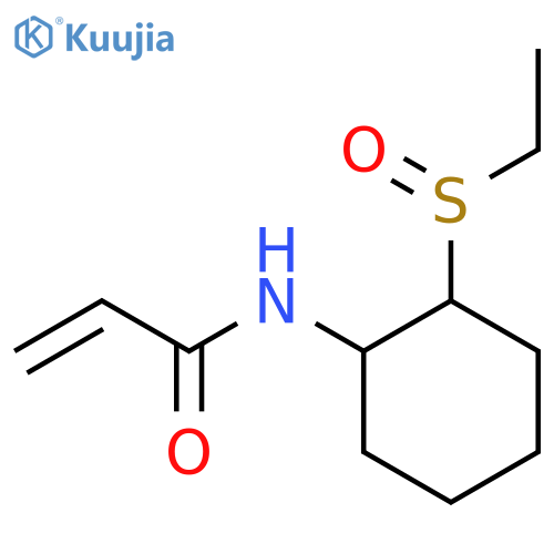 N-2-(ethanesulfinyl)cyclohexylprop-2-enamide structure